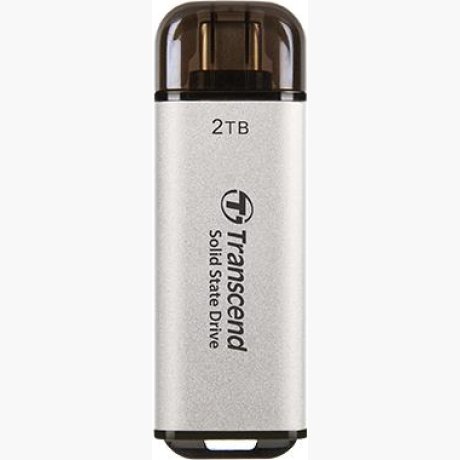 External SSD|TRANSCEND|ESD300|2TB|USB-C|Write speed 950 MBytes/sec|Read speed 1500 MBytes/sec|TS2TESD300S