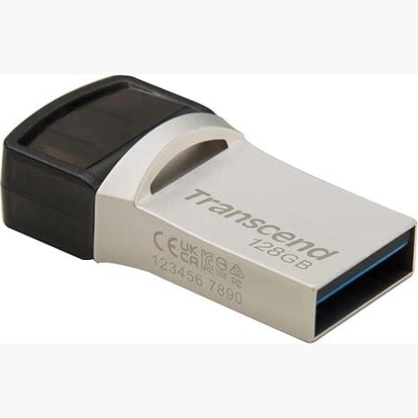 MEMORY DRIVE FLASH USB3.1/128GB TS128GJF890S TRANSCEND