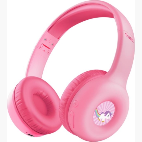 HEADPHONES WRL NOUNA KIDS/PINK 25274 TRUST