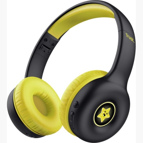 HEADPHONES WRL NOUNA KIDS/BLACK 25405 TRUST