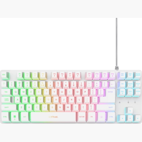 KEYBOARD USB GXT 833W THADO/TKL ENG WHITE 25894 TRUST