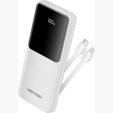POWER BANK USB 10000MAH 22.5W/WHITE FHOW0 VENTION