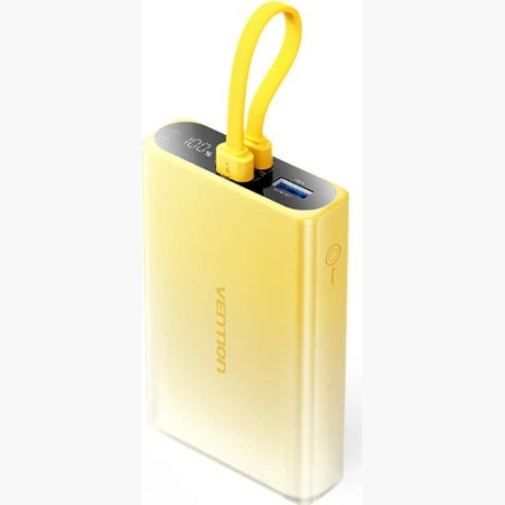 POWER BANK USB 10000MAH 22.5W/YELLOW FHZY0 VENTION