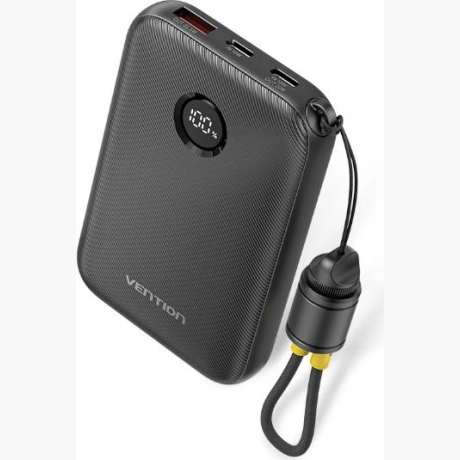 POWER BANK USB 10000MAH 22.5W/BLACK FKAB0-C VENTION