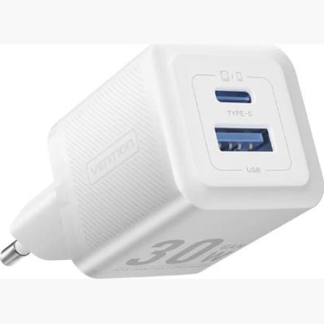 MOBILE CHARGER WALL 30W USB/2P WHITE FEQW0-EU VENTION