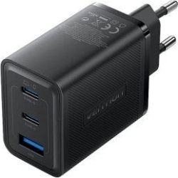 MOBILE CHARGER WALL 65W USB/3P BLACK FERB0-EU VENTION