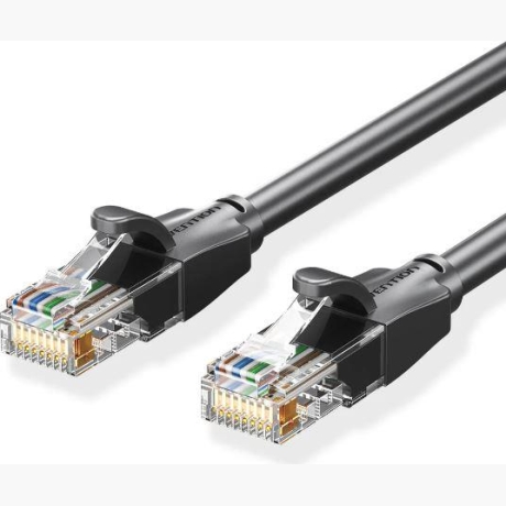 PATCH CABLE CAT.6 UTP/5M BLACK IBEBJ VENTION