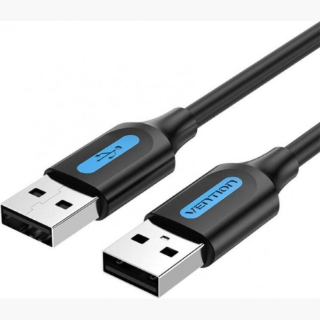 CABLE USB2.0 MALE TO MALE/2M BLACK COJBH VENTION