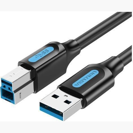CABLE USB2.0 MALE TO MALE/0.5M BLACK COQBD VENTION