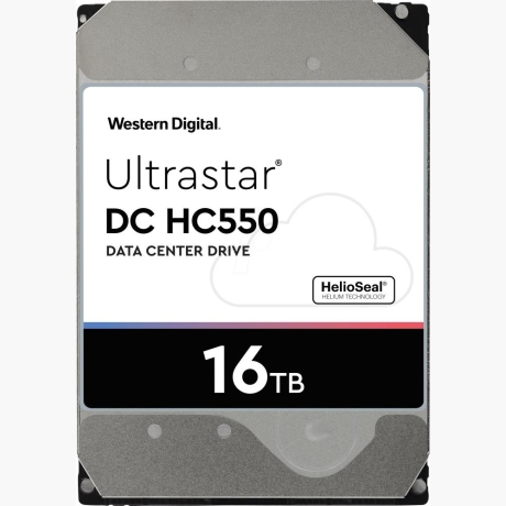 HDD|WESTERN DIGITAL ULTRASTAR|Ultrastar DC HC550|WUH721816ALE6L4|16TB|SATA 3.0|512 MB|7200 rpm|3,5"|0F38462