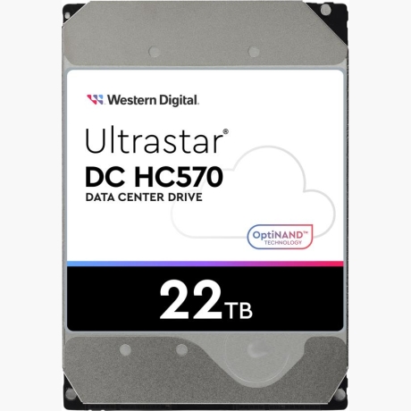 HDD|WESTERN DIGITAL ULTRASTAR|Ultrastar DC HC570|22TB|SAS|512 MB|7200 rpm|3,5"|MTBF 2500000 hours|0F48052