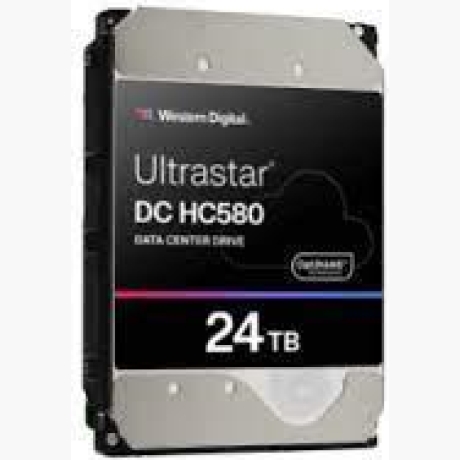 HDD|WESTERN DIGITAL ULTRASTAR|Ultrastar DC HC580|24TB|SATA|512 MB|7200 rpm|3,5"|0F62796