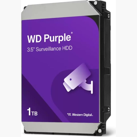 HDD|WESTERN DIGITAL|Purple|1TB|SATA 3.0|64 MB|5400 rpm|3,5"|WD10PURZ