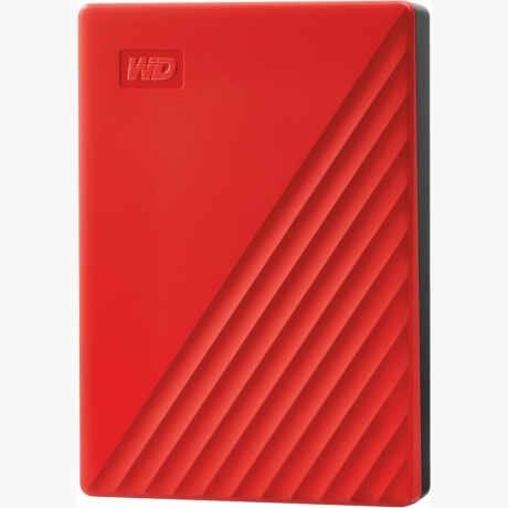 External HDD|WESTERN DIGITAL|My Passport|4TB|USB 2.0|USB 3.0|USB 3.2|Colour Red|WDBPKJ0040BRD-WESN
