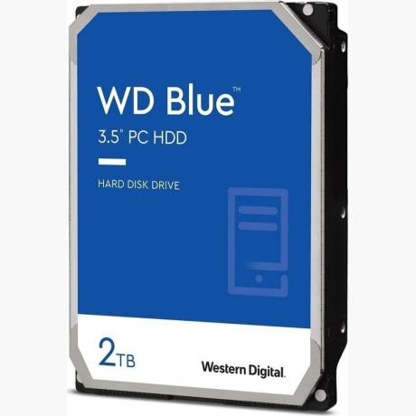 HDD|WESTERN DIGITAL|Blue|2TB|SATA 3.0|256 MB|7200 rpm|3,5"|WD20EZBX