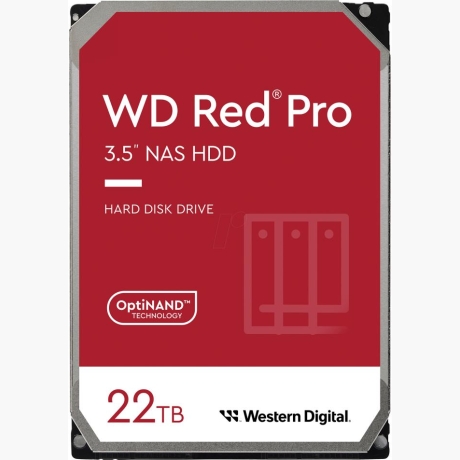 HDD|WESTERN DIGITAL|Red Pro|22TB|SATA|512 MB|7200 rpm|3,5"|WD221KFGX