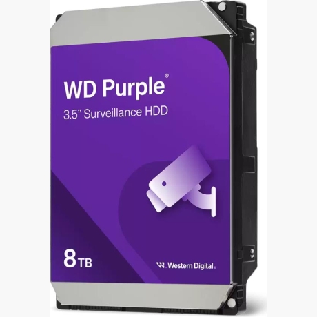 HDD|WESTERN DIGITAL|Purple|8TB|SATA 3.0|256 MB|5640 rpm|3,5"|WD85PURZ