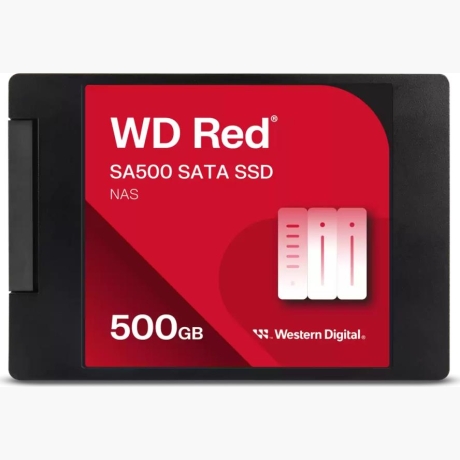 SSD|WESTERN DIGITAL|Red SA500|500GB|SATA 3.0|Write speed 530 MBytes/sec|Read speed 560 MBytes/sec|2,5"|TBW 350 TB|MTBF 2000000 hours|WDS500G1R0A
