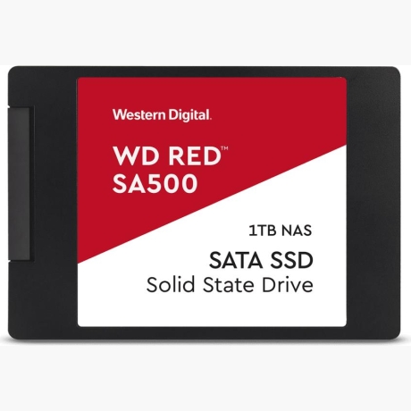SSD|WESTERN DIGITAL|Red SA500|1TB|SATA 3.0|Write speed 530 MBytes/sec|Read speed 560 MBytes/sec|2,5"|TBW 600 TB|MTBF 2000000 hours|WDS100T1R0A