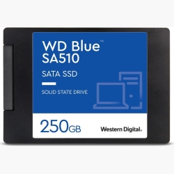 SSD|WESTERN DIGITAL|Blue SA510|250GB|SATA 3.0|Write speed 440 MBytes/sec|Read speed 555 MBytes/sec|2,5"|TBW 100 TB|MTBF 1750000 hours|WDS250G3B0A