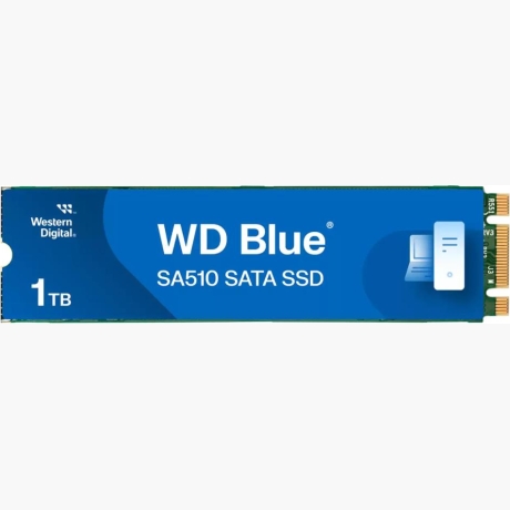 SSD|WESTERN DIGITAL|Blue SA510|1TB|M.2|SATA 3.0|Write speed 520 MBytes/sec|Read speed 560 MBytes/sec|2.38mm|TBW 400 TB|MTBF 1750000 hours|WDS100T3B0B