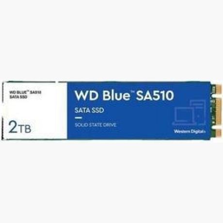 SSD|WESTERN DIGITAL|Blue SA510|2TB|M.2|SATA 3.0|3D NAND|Write speed 520 MBytes/sec|Read speed 560 MBytes/sec|TBW 500 TB|MTBF 1750000 hours|WDS200T3B0B