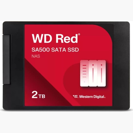 SSD|WESTERN DIGITAL|Red SA500|2TB|SATA 3.0|Write speed 520 MBytes/sec|Read speed 560 MBytes/sec|2,5"|TBW 500 TB|MTBF 1750000 hours|WDS200T2R0A