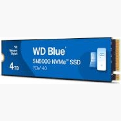 SSD|WESTERN DIGITAL|Blue SN5000|4TB|M.2|PCIe Gen4|NVMe|Write speed 5000 MBytes/sec|Read speed 5500 MBytes/sec|2.38mm|TBW 1200 TB|WDS400T4B0E