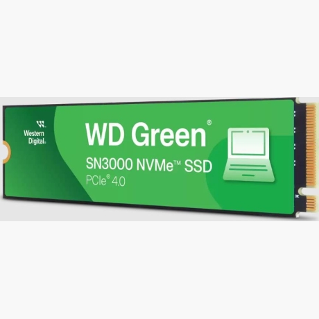 SSD|WESTERN DIGITAL|Green|1TB|M.2|PCIe Gen4|NVMe|Write speed 4200 MBytes/sec|Read speed 5000 MBytes/sec|2.3mm|TBW 150 TB|WDS100T4G0E