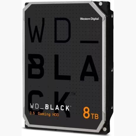 HDD|WESTERN DIGITAL|Black|8TB|256 MB|7200 rpm|3,5"|WD8002FZBX