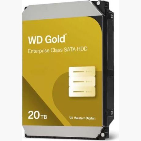 HDD|WESTERN DIGITAL|Gold|20TB|512 MB|7200 rpm|3,5"|WD203KRYZ