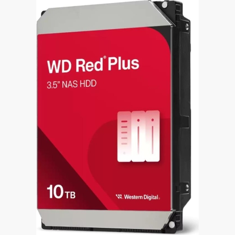 HDD|WESTERN DIGITAL|Red Plus|10TB|SATA|512 MB|7200 rpm|3,5"|WD100EFGX