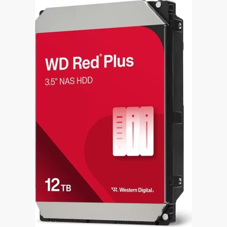 HDD|WESTERN DIGITAL|Red Plus|12TB|SATA|512 MB|7200 rpm|3,5"|WD120EFGX