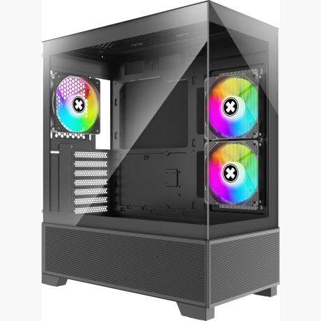 Case|XILENCE|XG172|MidiTower|Case product features Fan control panel/Transparent panel|Not included|Colour Black|XG172